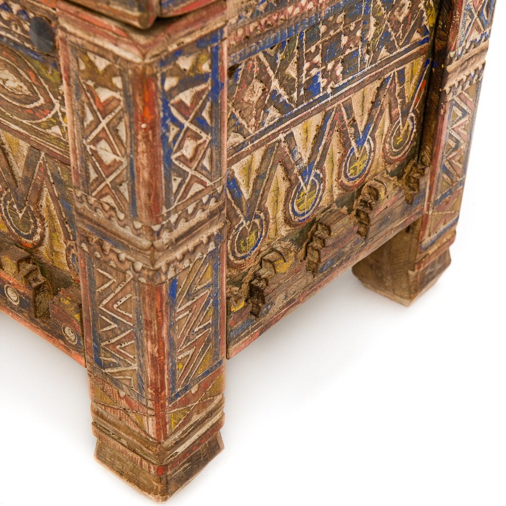 Antiker marokkanischer Aufbewahrungskoffer – Benisouk
