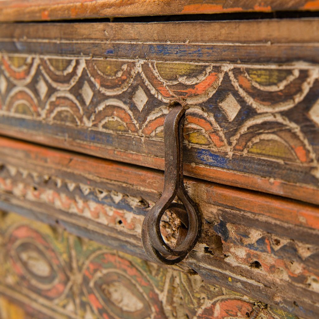 Antiker marokkanischer Aufbewahrungskoffer – Benisouk